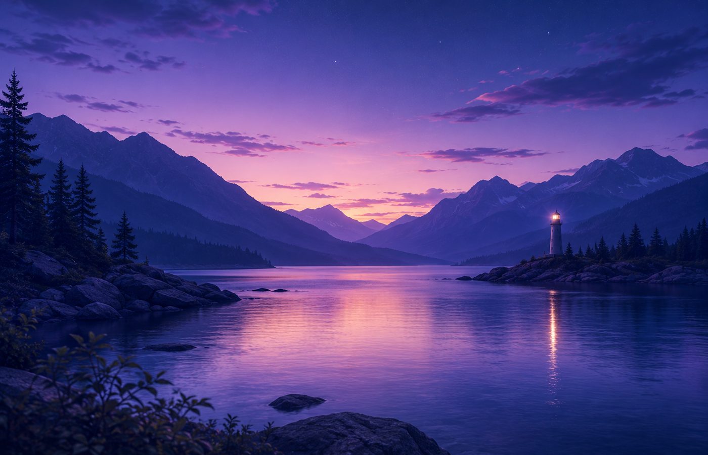 Calm twilight landscape representing careful privacy review.